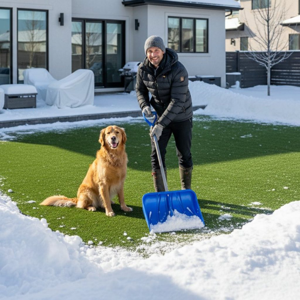 How to Remove Snow and Ice From Artificial Turf: The 2026 Winter Care Guide