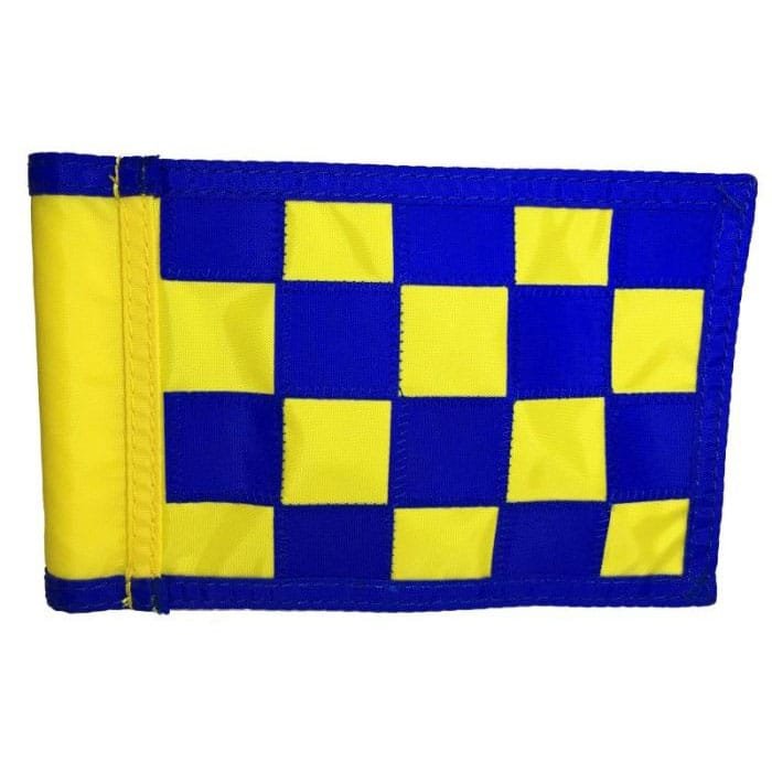 Nylon Flag Checkered BLUE/YELLOW