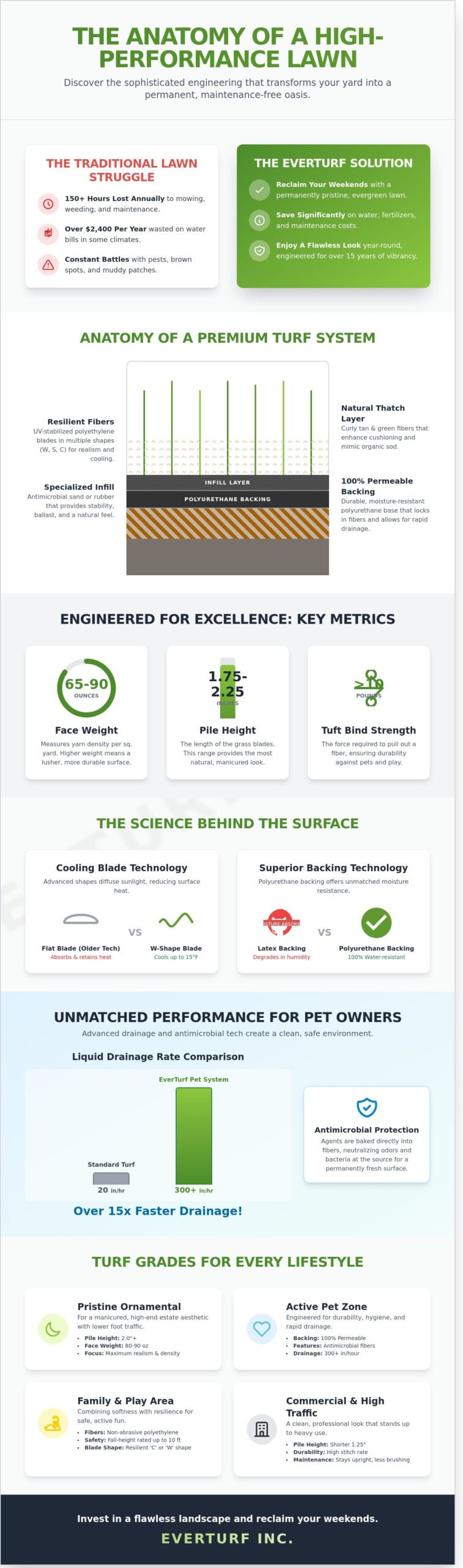 The Homeowner’s Guide to Premium Artificial Lawns: Engineering the Perfect Landscape - Infographic