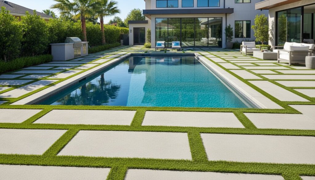 Artificial Grass Around Swimming Pools: The 2026 Design & Performance Guide