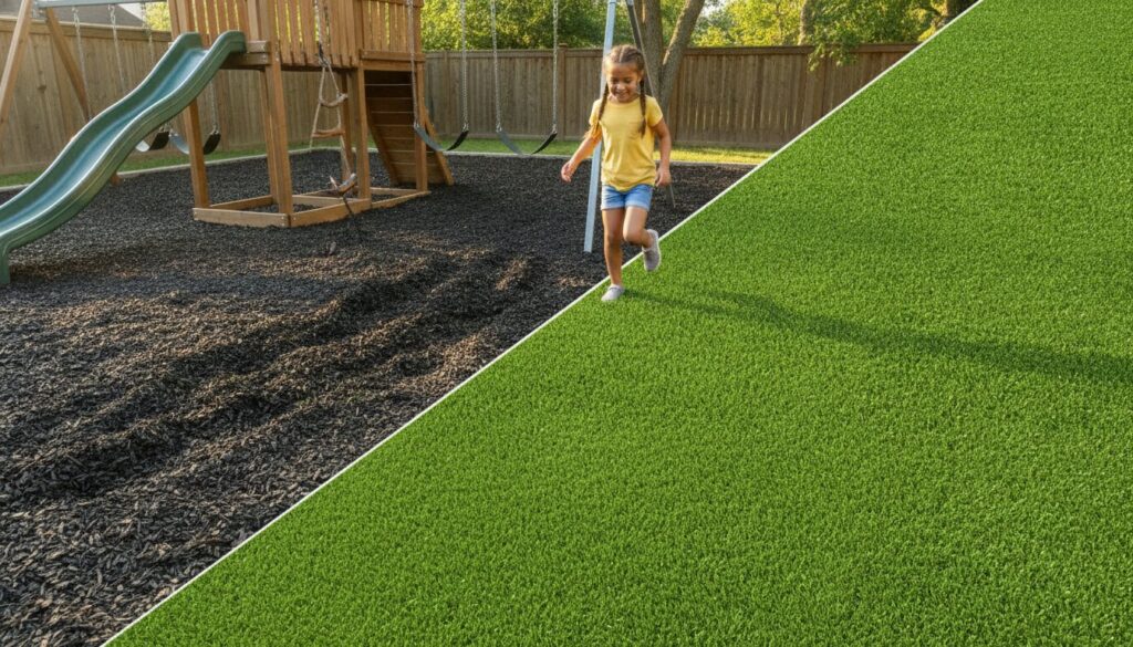 Rubber Mulch vs. Turf for Playgrounds: The 2026 Definitive Comparison