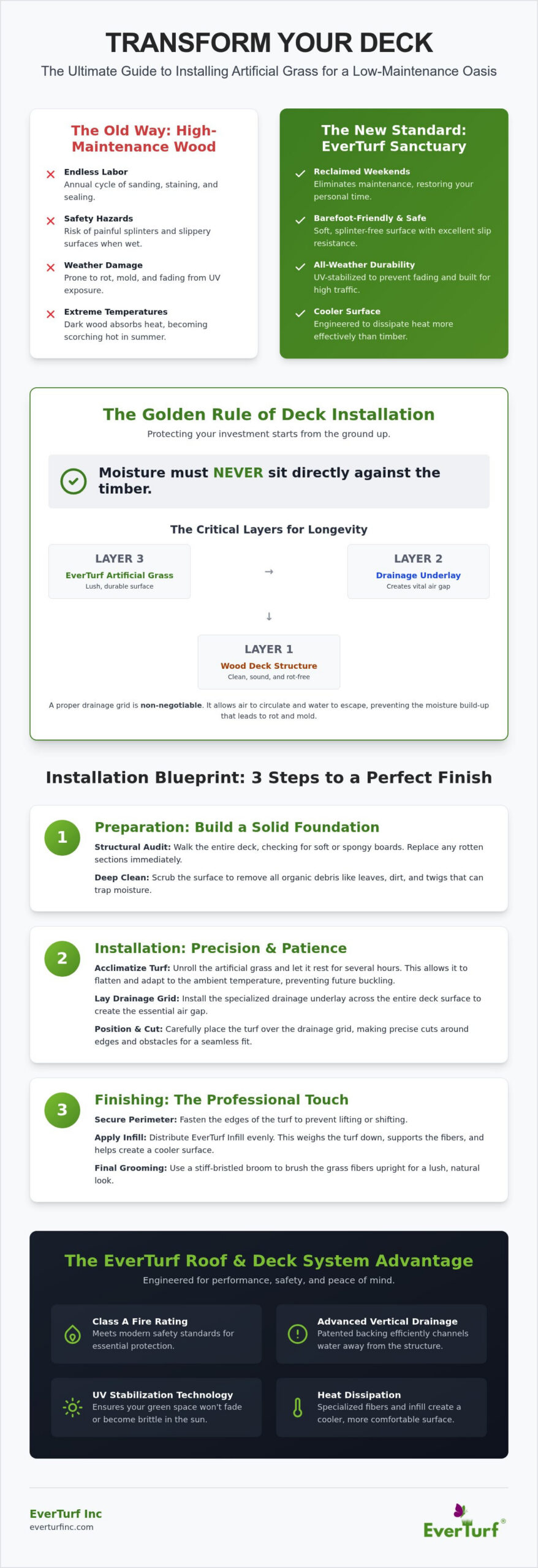 How to Install Artificial Grass on a Wood Deck: The 2026 Professional Guide