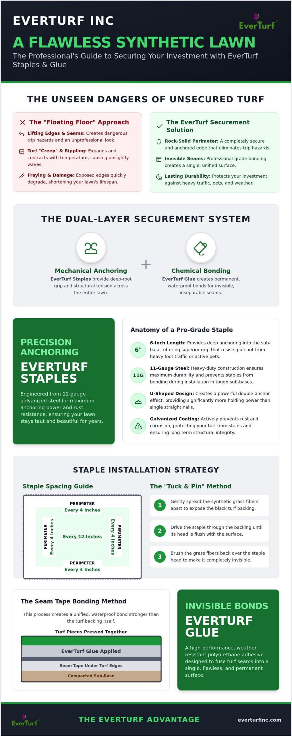 EverTurf Staples and Glue: The Professional Guide to Secure Turf Installation