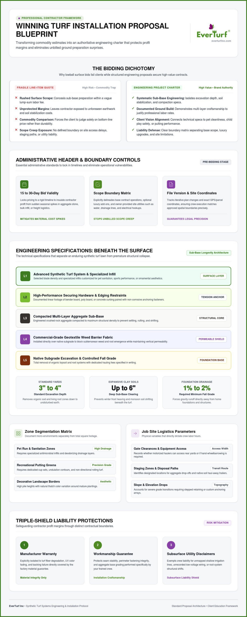 Creating a Professional Turf Installation Proposal Template: The Contractor's Guide